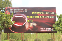 第二届中国英德红茶文化节户外宣传广告